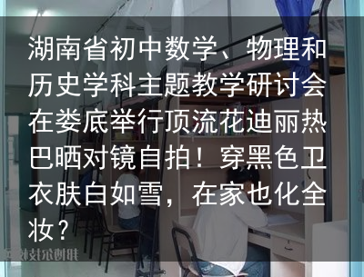 湖南省初中数学、物理和历史学科主题教学研讨会在娄底举行顶流花迪丽热巴晒对镜自拍！穿黑色卫衣肤白如雪，在家也化全妆？