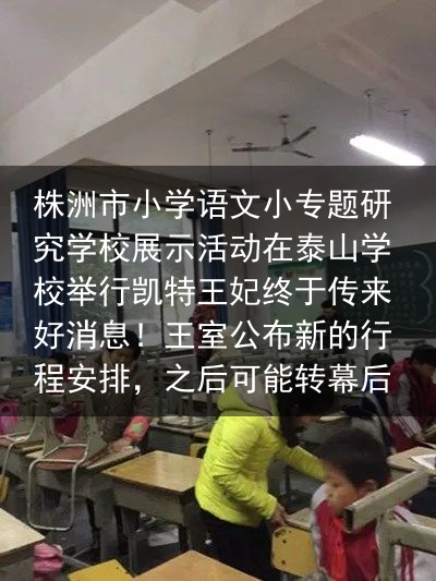 株洲市小学语文小专题研究学校展示活动在泰山学校举行凯特王妃终于传来好消息！王室公布新的行程安排，之后可能转幕后