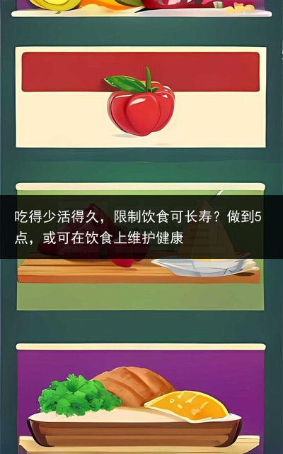 吃得少活得久，限制饮食可长寿？做到5点，或可在饮食上维护健康